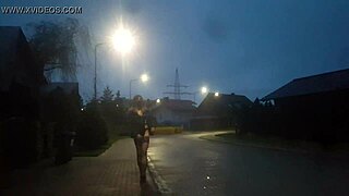 outdoor tranny gets tied up in public bdsm play that hits deep