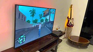 Friend leaves me alone at his house playing videogame then I masturbate thinking of him
