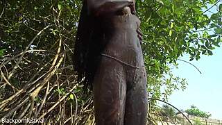african tribe women hunt and fish in the forest documentary