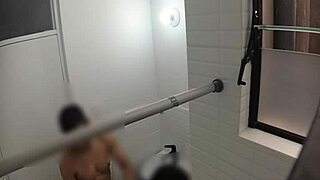 voyeur catches spanish teacher fucking lover in bathroom doggystyle