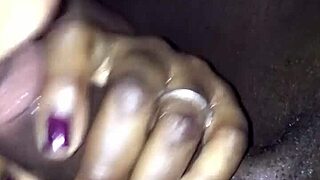 Cheating Ebony Housewife Swallows Big Black Monster Cock Deep
