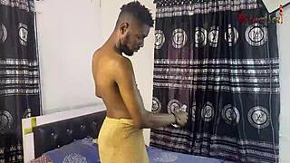 ebony neighbor catches me naked then rides my big cock hardcore