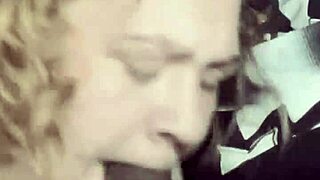step sister gives sloppy deepthroat face fuck on big black cock