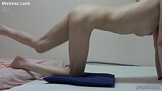 satomi miyamoto shows off her slim body and pubic hair on webcam