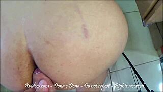 tirei a camisinha e arrombei o cu da casada bbw