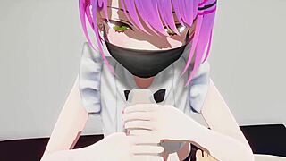 towa's japanese footjob handjob blowjob ends in hot cumshot
