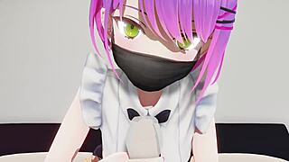 towa's japanese footjob handjob blowjob ends in hot cumshot