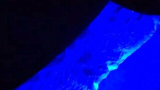 Our Cougar's Bedroom Handjob Under Ultraviolet Glow Experiment!