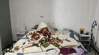 Stepson catches busty stepmom ramming entire dildo deep into tight asshole during dirty solo play