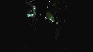 is there any problem officer? halloween milf luvs big black cock at work