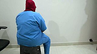 indian nurse tempts patient with playful hospital touches