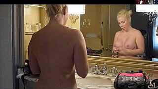 damn, check out big tits milf dolce vandela spilling secrets backstage!