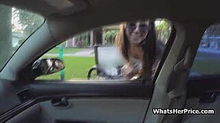 picking up cutie for poolside fuck