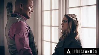 taboo dilf catches stripper athena faris shows alpha power