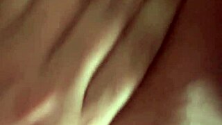 blonde bbw wife masturbates her fat pussy solo with monster cock toy