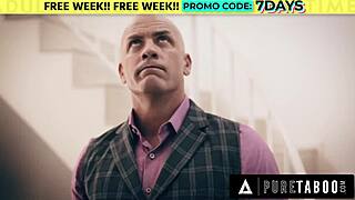 taboo dilf catches stripper athena faris shows alpha power