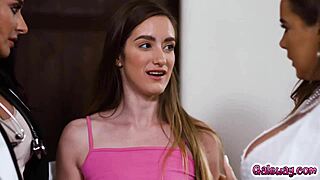 natasha nice and sheena ryder fuck nadia noja in hot threesome to cheer her up