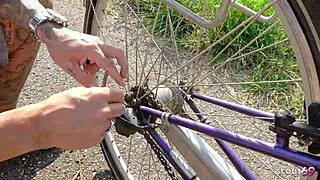 skinny german latina teen christy ley risks wild outdoor fuck for stranger's favor