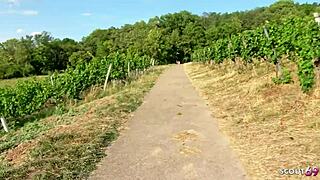 skinny german latina teen christy ley risks wild outdoor fuck for stranger's favor