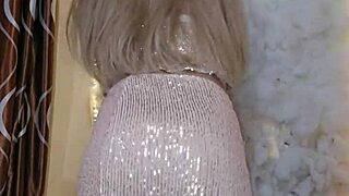 damn that hot transsexual looks so good touching herself