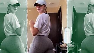 college babe madisyn huntt twerks bikini cameltoe with nipslip downblouse