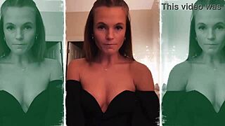 college babe madisyn huntt twerks bikini cameltoe with nipslip downblouse