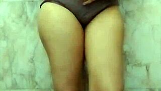 hot indian girl fingers wet pussy in bath with hindi dirty talk