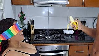 wow big titted stepmom delivers sloppy delicious blowjob on huge cock!