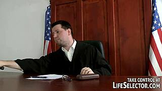 oh man my blonde housewife pussy throbs fingering myself before your hardcore courtroom pounding pov