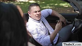 big ass shemale sucks cock bareback for free ride home
