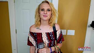 petite blonde bonnie wolf plays with herself then deepthroats cock