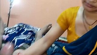 Indian babe's fat ass bounces wildly on stepbro's thick dick