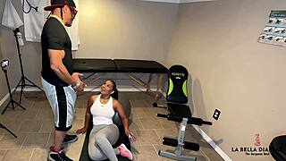 labelladx's workout interrupted as og jim bones slides in bareback