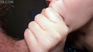 my stepsis couldn't resist playing with my dick short cut