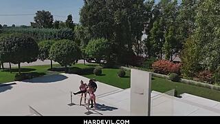 Mia Split and Alexa Flexy Acrobatic Anal Threesome