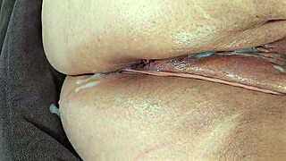 watch fat bbw pussy drip creampie cumshots, swallows black cock jizz close-up