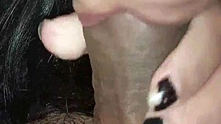 curvy latina slurps condensed milk off huge cock then swallows creampie load.