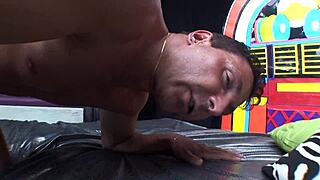 Ladyboy Leona Tempts with Assfucking Then Watches Him Stroke
