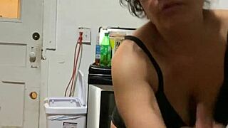 anna maria dances teasing her big tits as sexy dominican milf