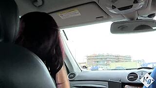 Huge Tits Slut Porcha Sins Cheats on BF in Car with Massive Cock