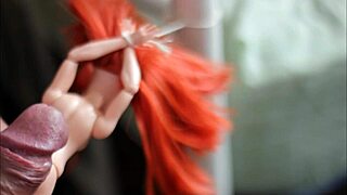 Tied Batgirl Doll Drowns in Sticky Cum Shower