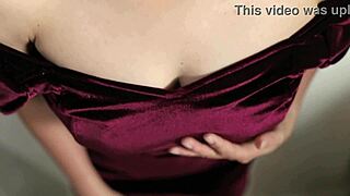 indo babe in dress gets so horny before wedding she masturbates her huge ass till soaked