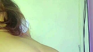 neko girl plugs ass and toys pussy in lingerie bath masturbation