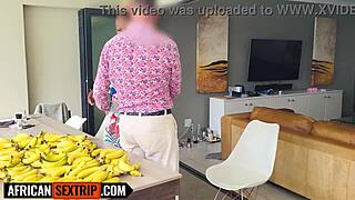 busty african slut me throatin deep then swallowin massive interracial load pov