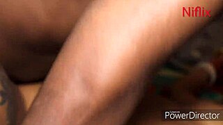 young indian couple in bedroom gets horny fucks doggystyle creampie