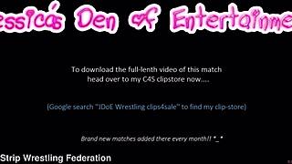 bra and panties wrestling: april paisley vs tammy pink 😈💥
