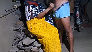 Horny indian village girl sneaks boyfriend into room for wild country pussy fuck