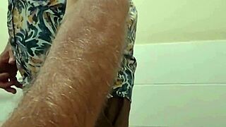 Amateurs sneak into outdoor public toilet