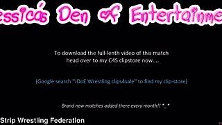 bra and panties wrestling: april paisley vs tammy pink 😈💥