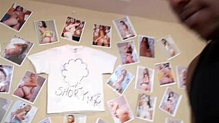 Hey brunette teen britney angel gets her shaved pussy and ass fucked deep in fishnets